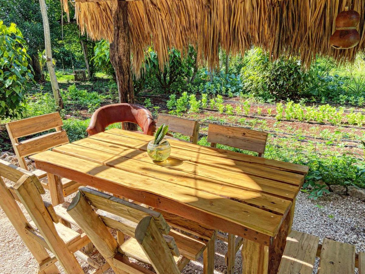 Encantadora Villa Maya Tradicional En Rancho Agroecologico Tzucacab Exterior photo