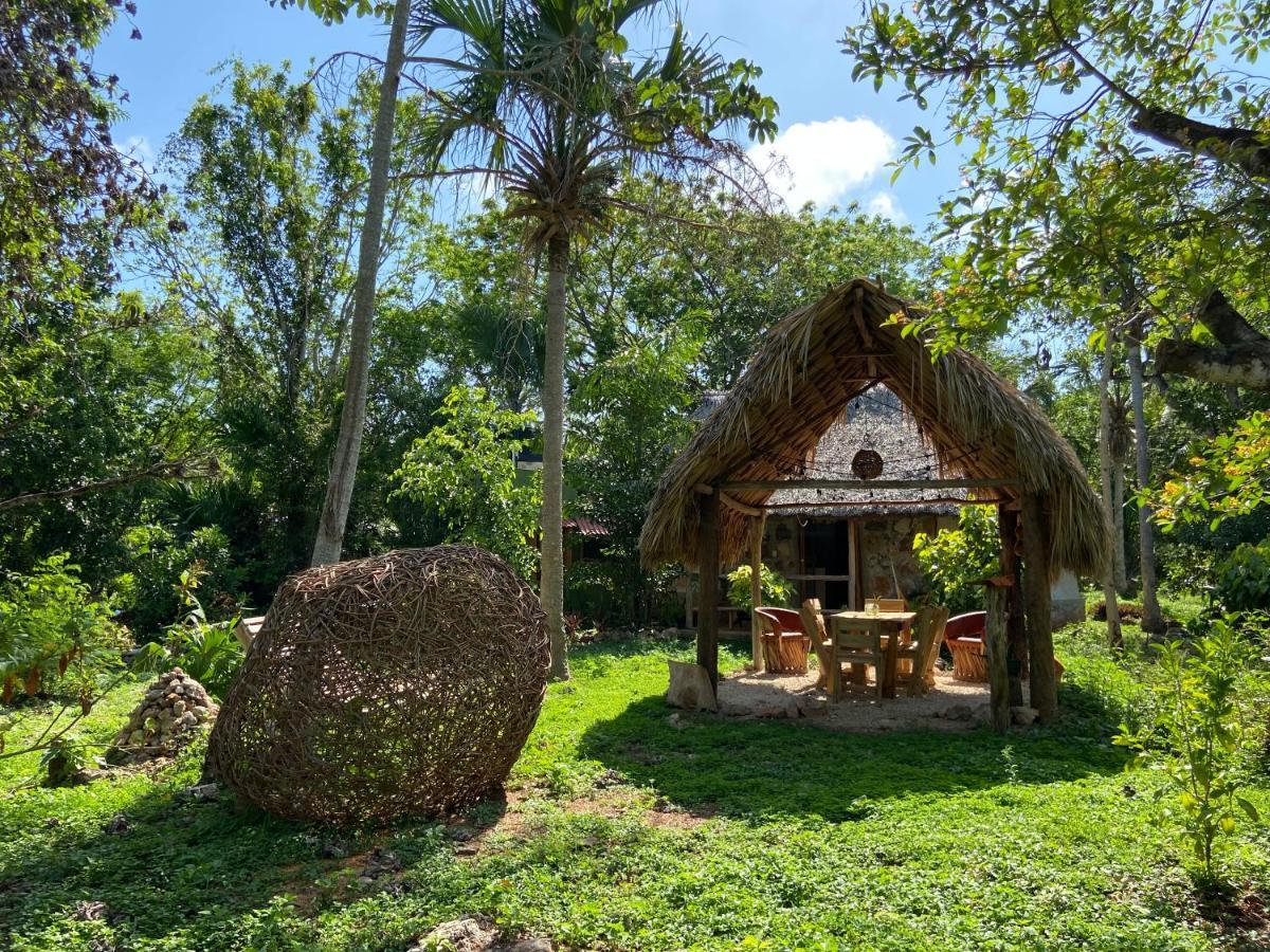 Encantadora Villa Maya Tradicional En Rancho Agroecologico Tzucacab Exterior photo